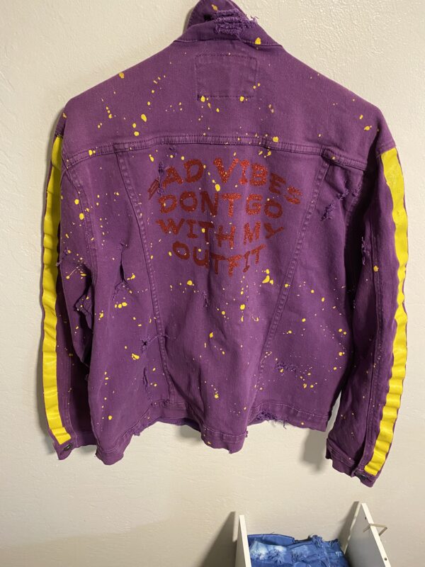 purple gold custom jacket